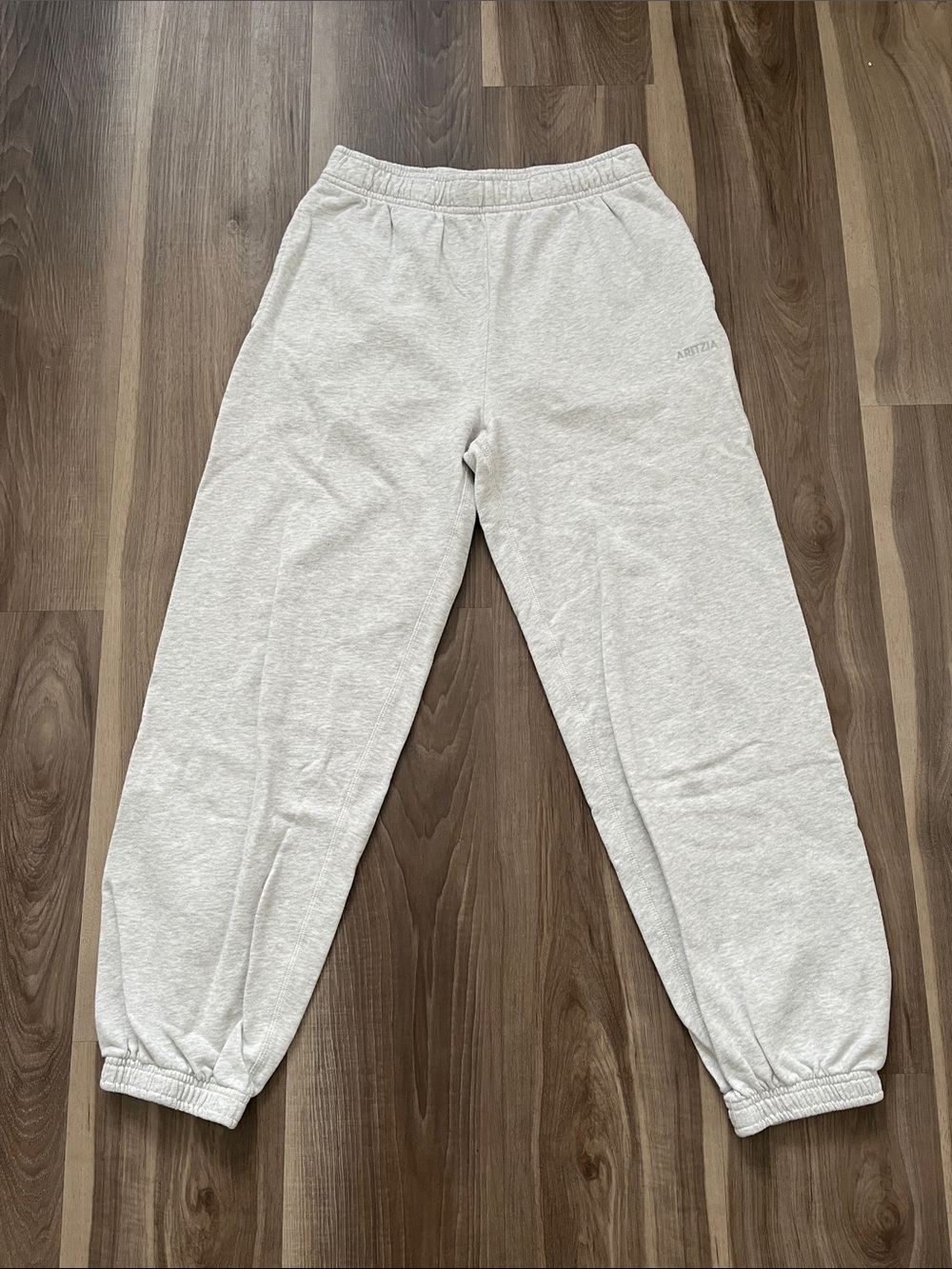 Aritzia Mega Fleece Light Gray Sweatpants Cozy Bottoms